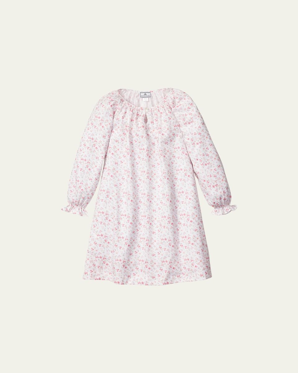 Girl's Delphine Dorset Floral-Print Nightgown, Size 6M-14