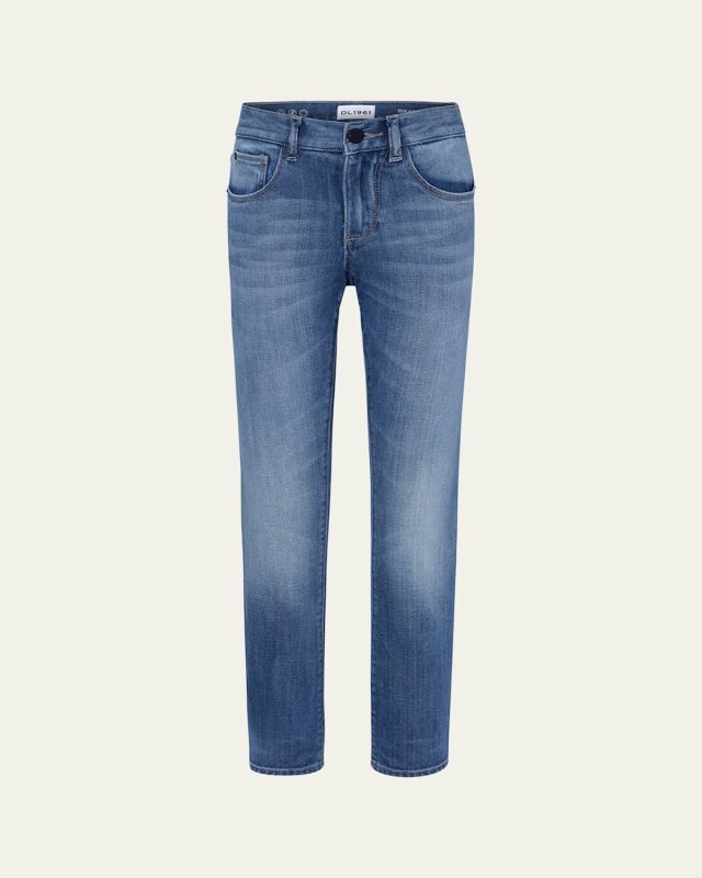 Boy's Brady Slim-Fit Denim Jeans, Size 2-