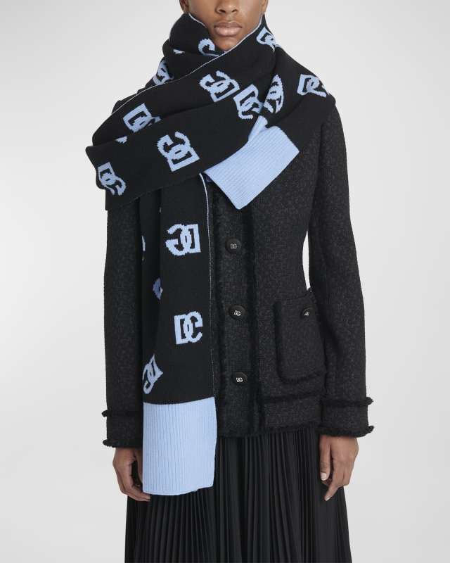 DG Logo Reversible Wool Scarf