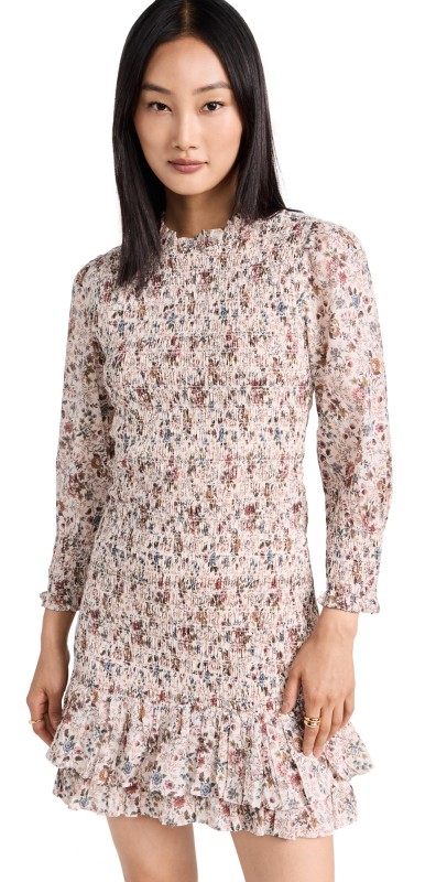 Veronica Beard Jean Farha Dress Ecru Multi