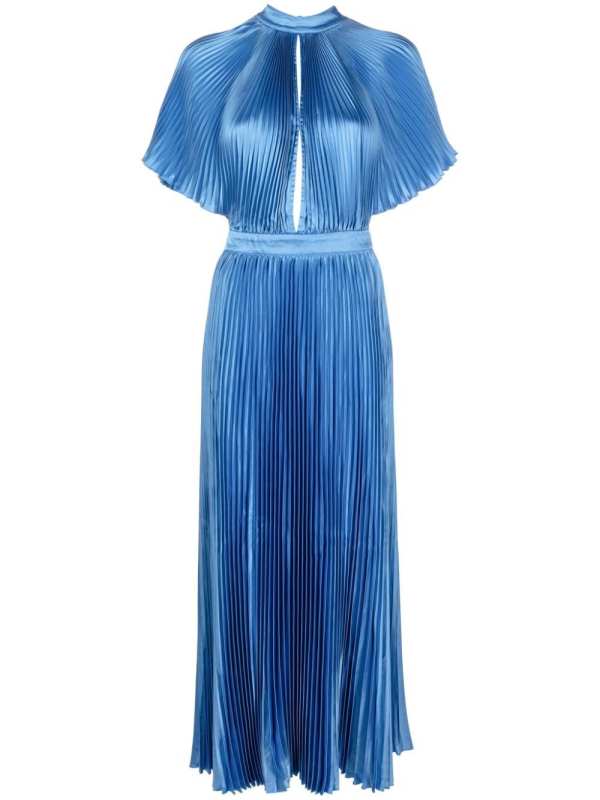 Elite pleated maxi dress