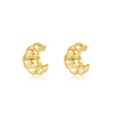 SUIHE 「Croissant」Stud Earrings