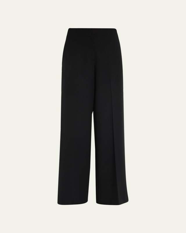 Thames High-Rise Wide-Leg Wool Pants