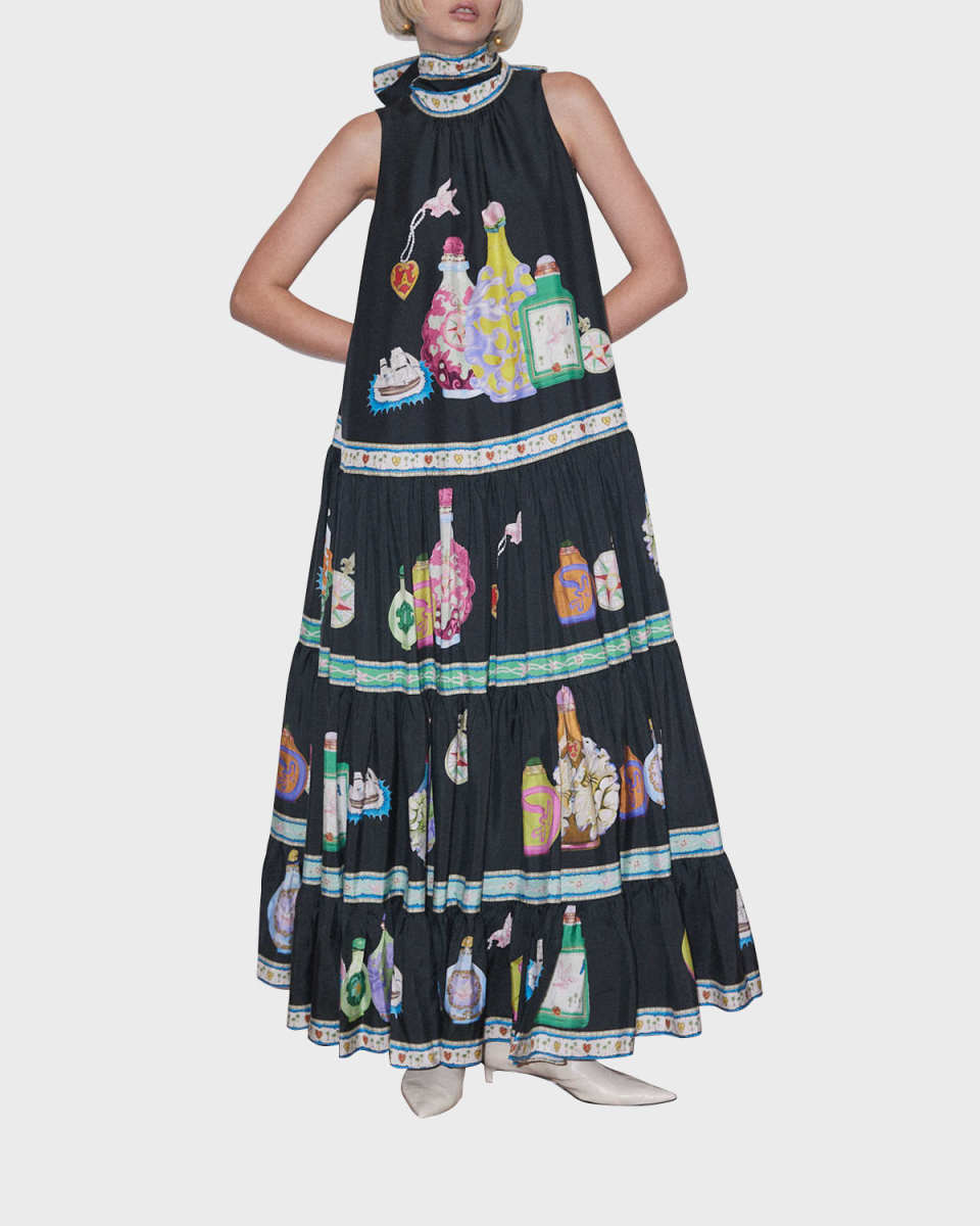 Royal Tiered Maxi Dress