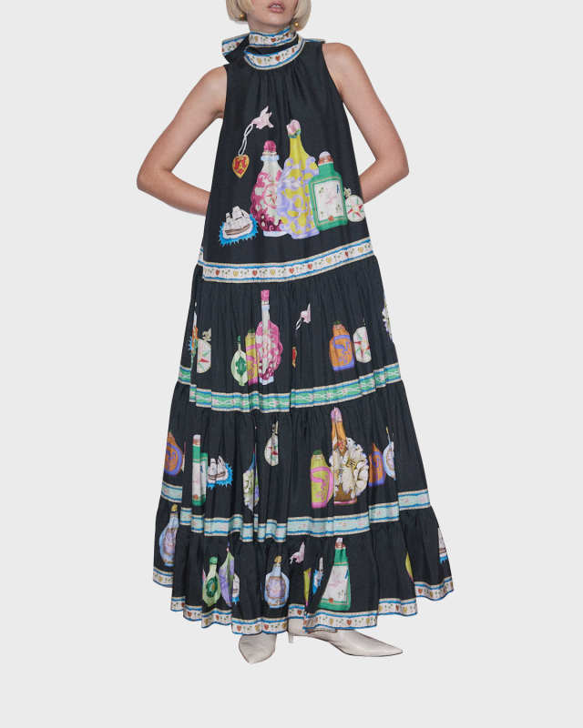 Royal Tiered Maxi Dress