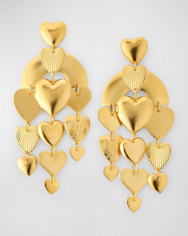 Carisa Heart Statement Earrings