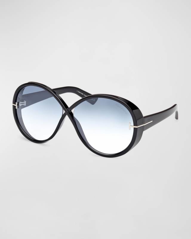 Edie Acetate Round Sunglasses
