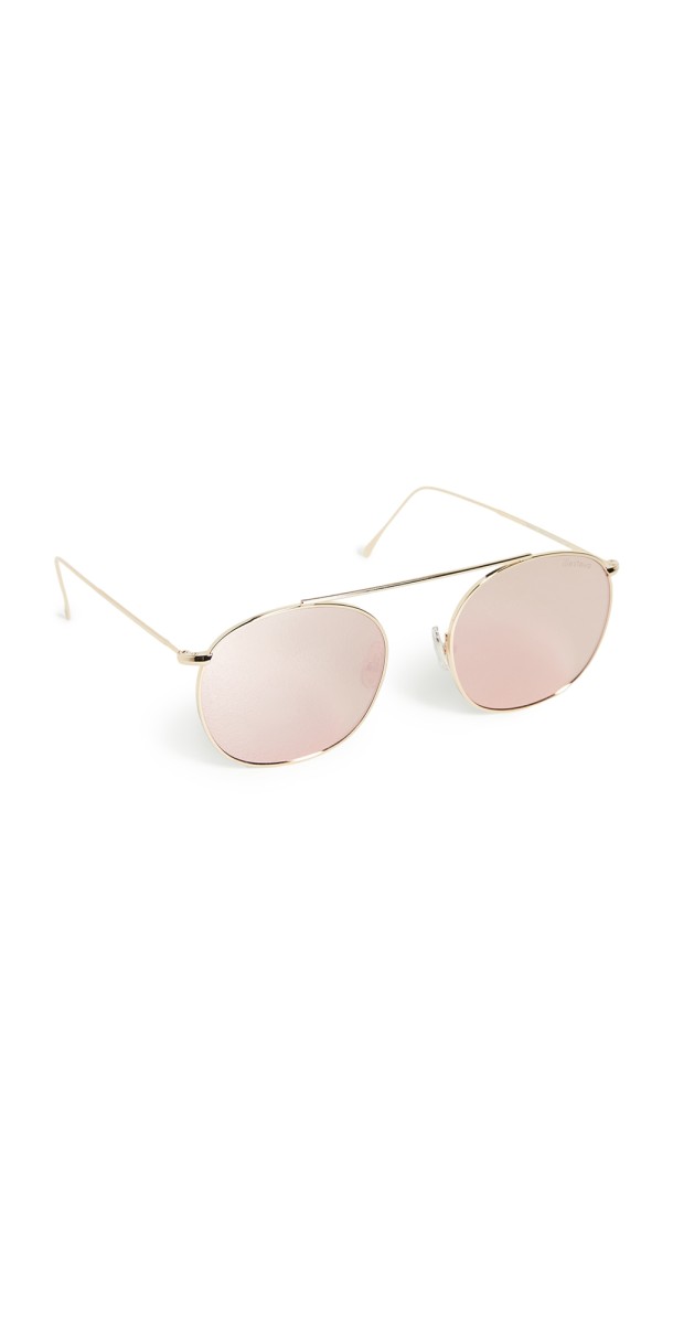 Illesteva Mykonos II Gold Sunglasses Gold/Bright Ros