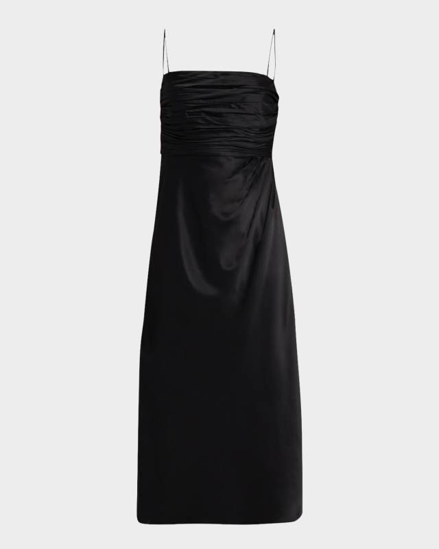 Sydney Silk A-Line Maxi Dress