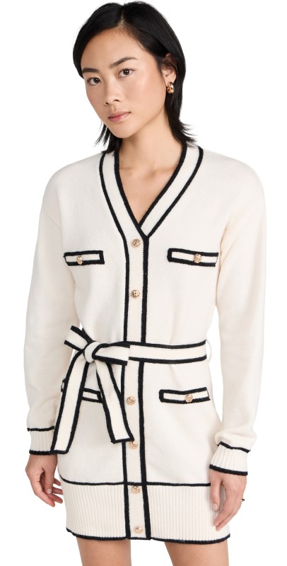 Line & Dot Jamie Sweater Dress Cream