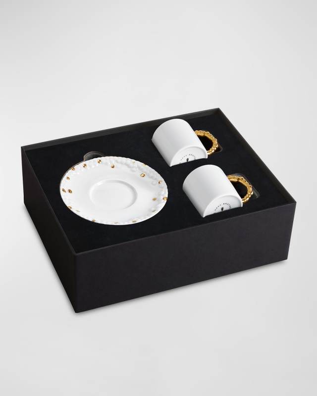 x Haas Mojave 3-Piece Espresso Cup & Saucer Set