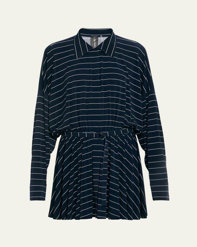 Super Oversized Boyfriend Flared Mini Shirtdress