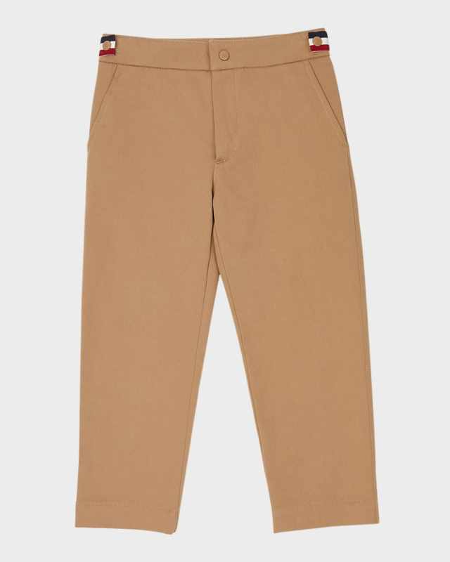 Boy's Tri-Stripe Twill Trousers, Size 8-14