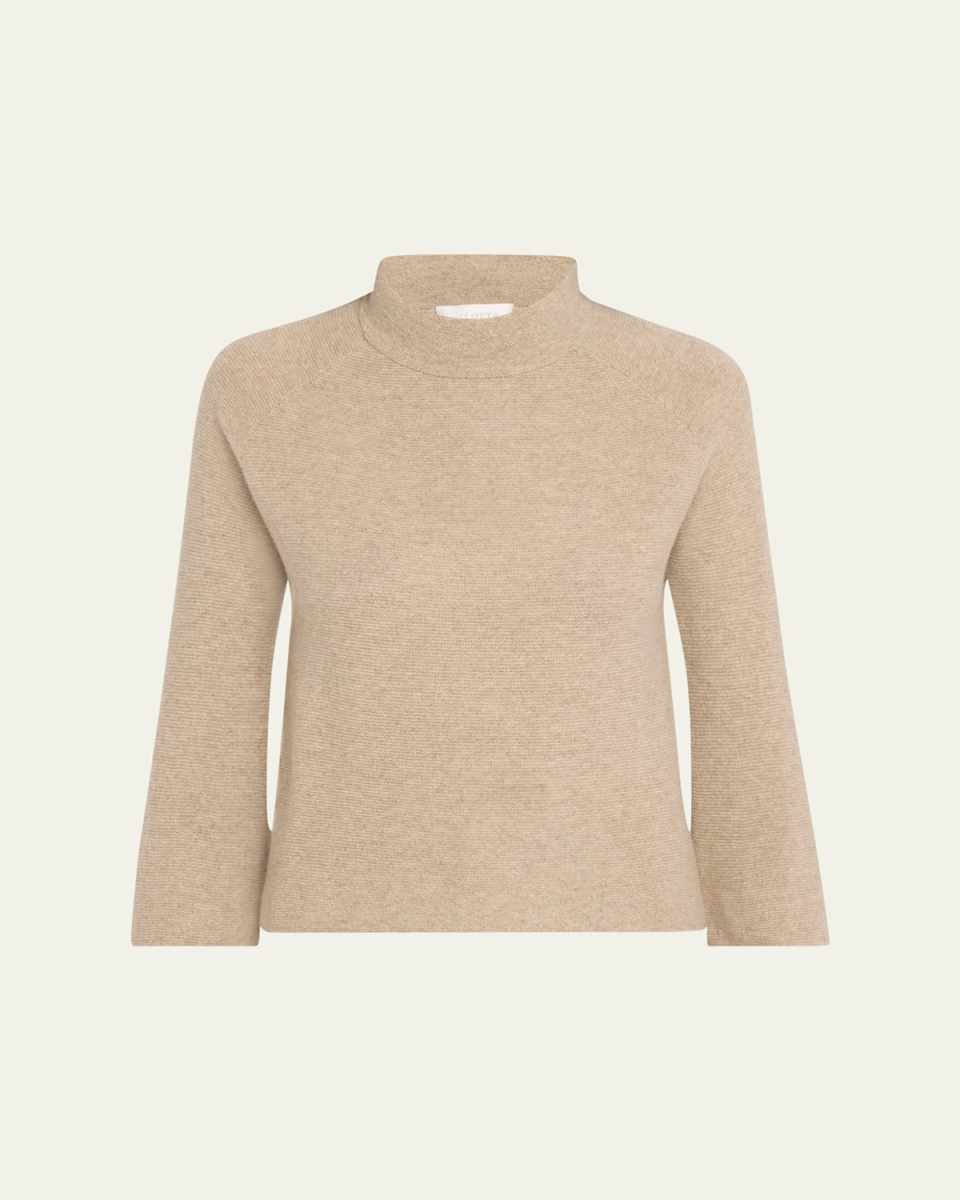 Funnel-Neck Cashmere Top