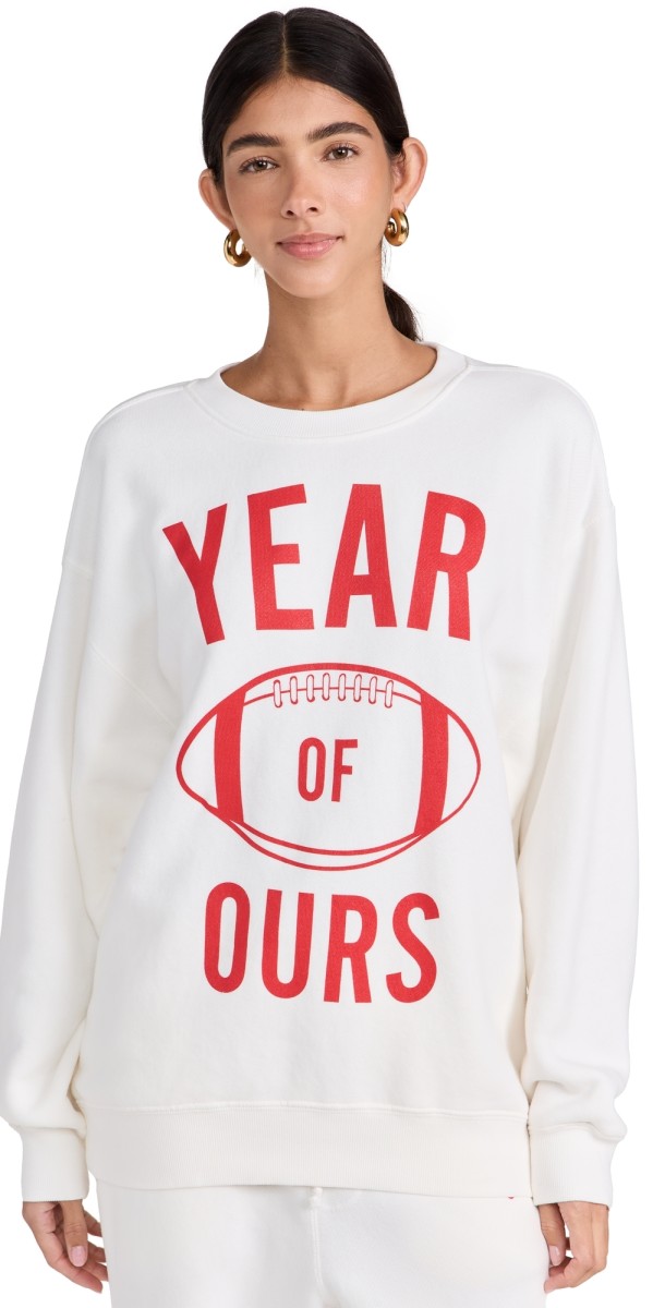 Year of Ours Year Football Sweatshirt White