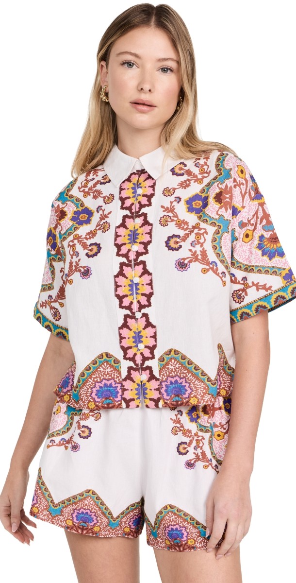 Cleobella Jeni Blouse Lagos Print