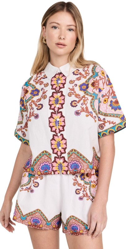 Cleobella Jeni Blouse Lagos Print