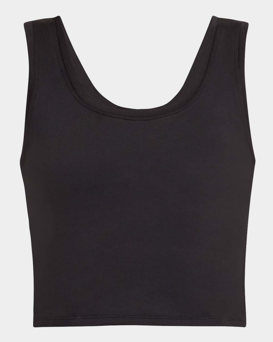 Jet Black TLC Cropped Tank Top
