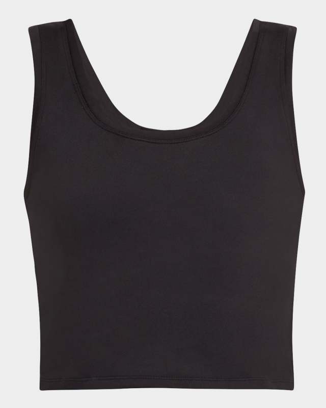 Jet Black TLC Cropped Tank Top