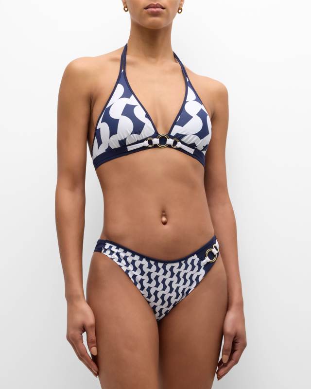 Seduction Geometric Two-Piece Swimsuit