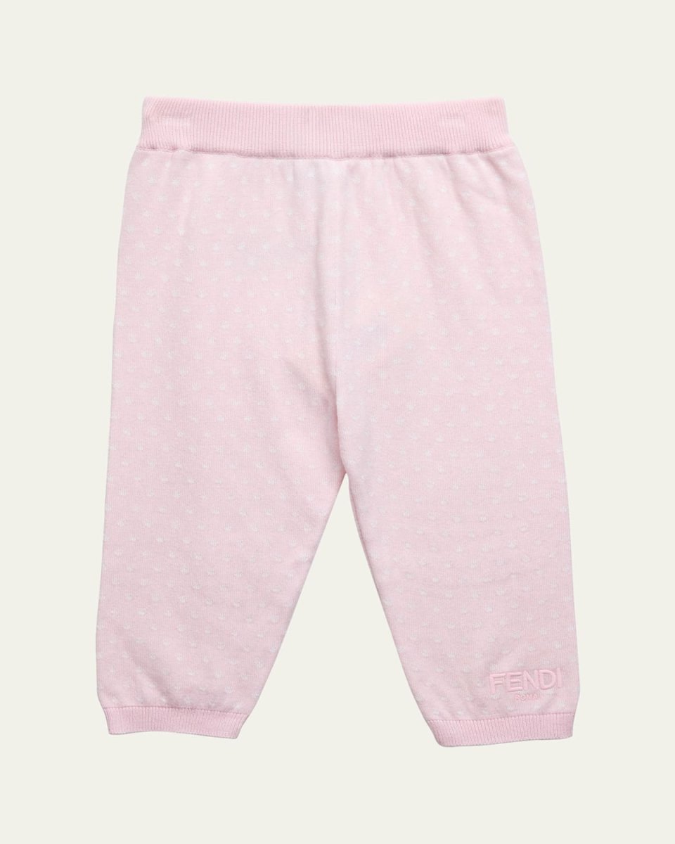 Kid's Knitted Allover Dot Pants, Size 3M-24M