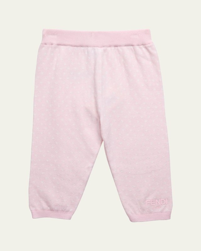 Kid's Knitted Allover Dot Pants, Size 3M-24M