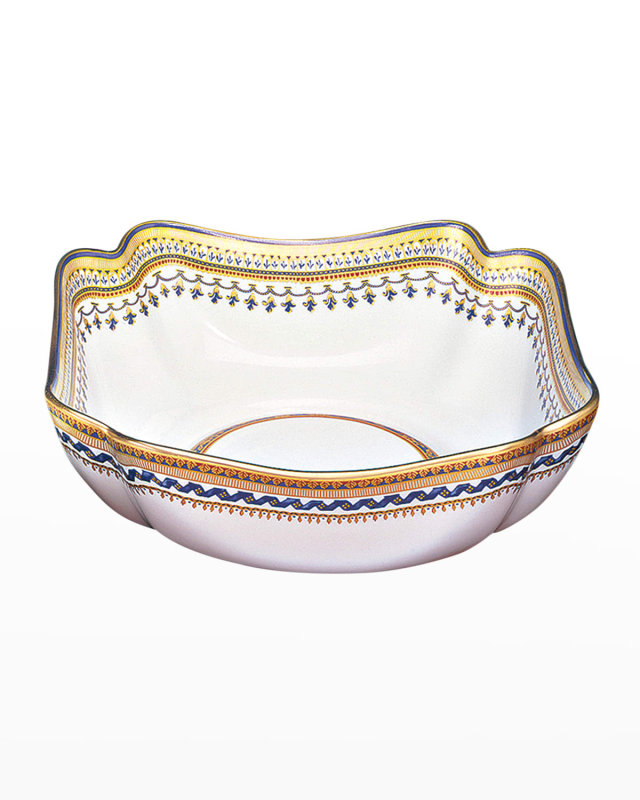 Chinoise Blue Large Square Bowl