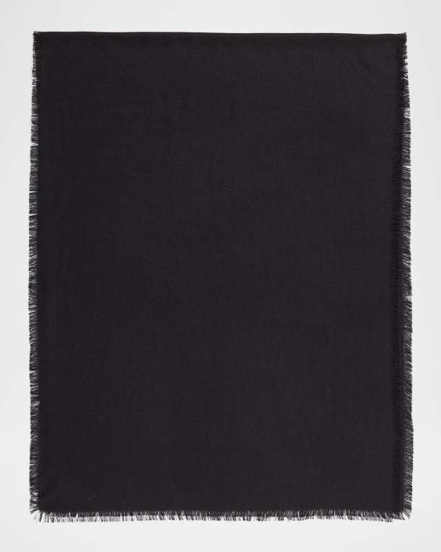 Fringe Cashmere-Blend Stole