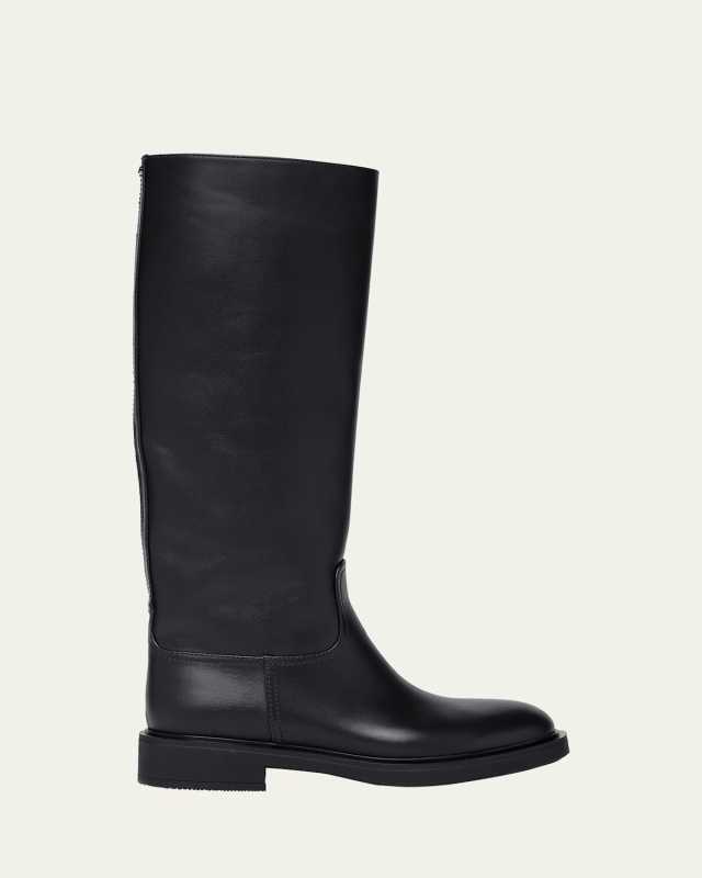 Tall Leather Riding Boots