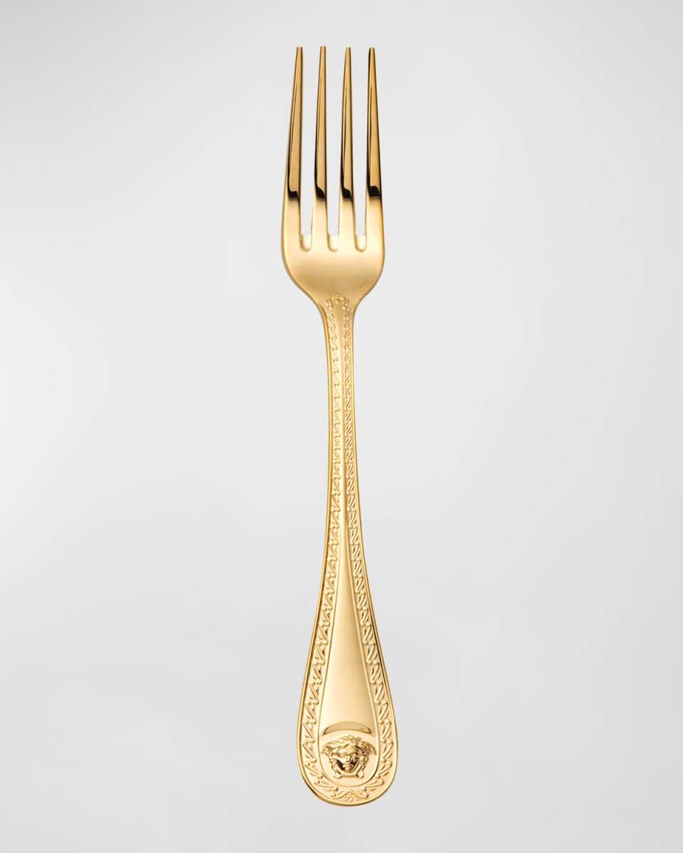 Medusa Gold-Plated Table Fork