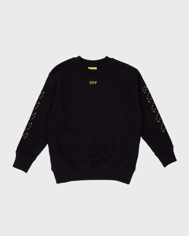 Boy's Arrow Graphic Logo-Print Sweatshirt, Size