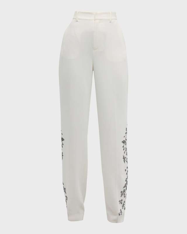 Collins Heatset Lilac Vine Straight-Leg Pants