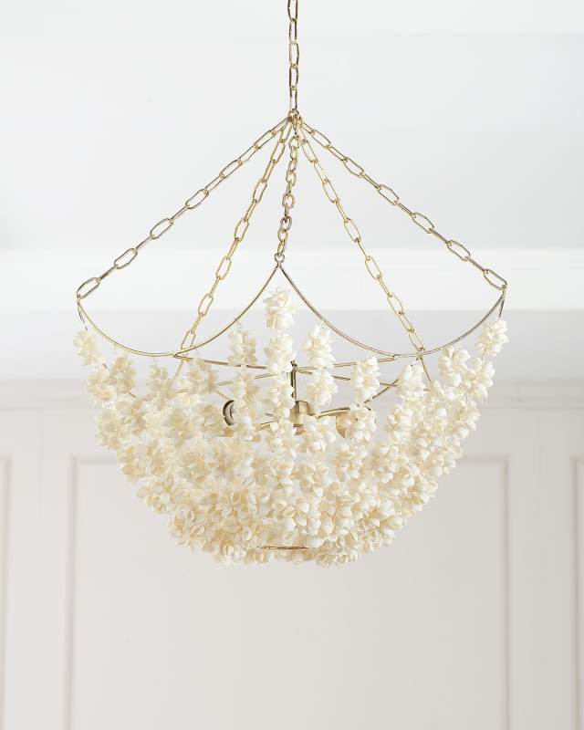 Clamrose Shell Chandelier