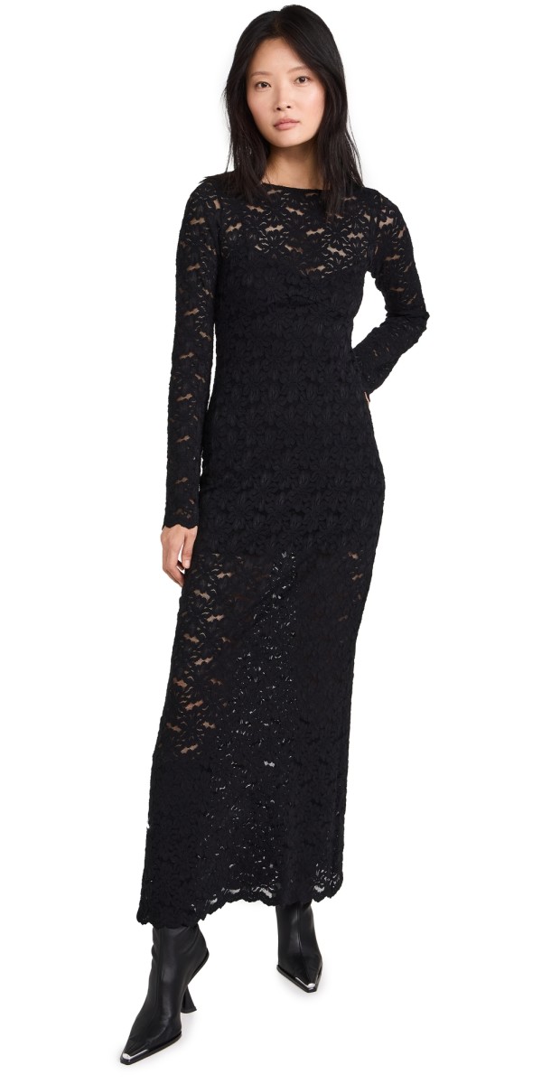 Show Me Your Mumu Anjelica Maxi Dress Black Lace