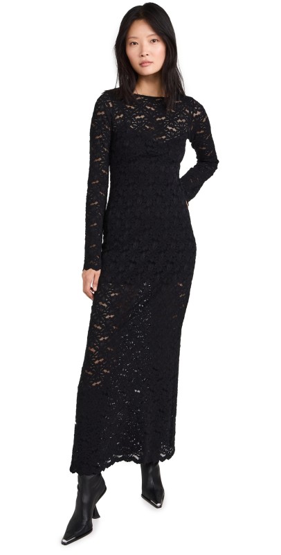 Show Me Your Mumu Anjelica Maxi Dress Black Lace