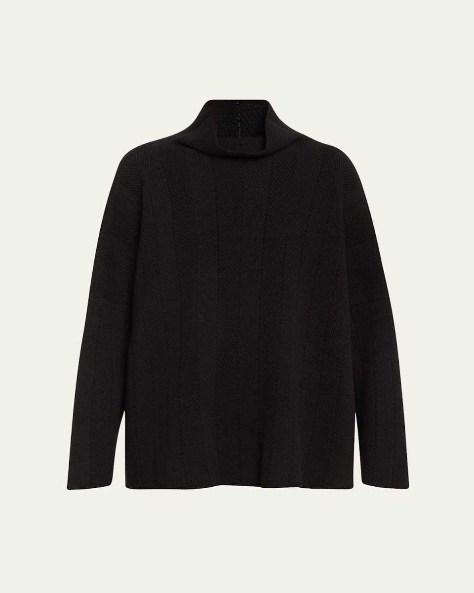 Funnel Neck Cashmere Sweater