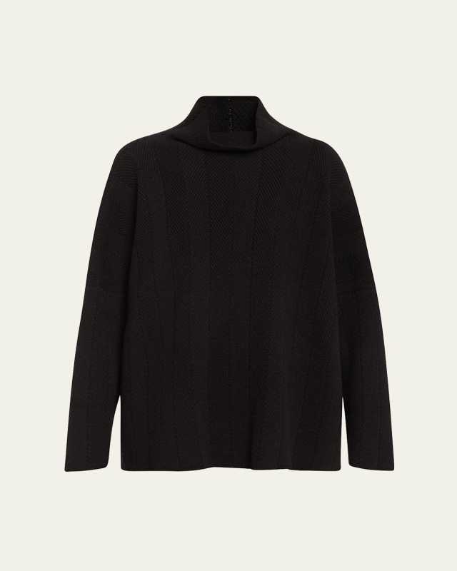 Funnel Neck Cashmere Sweater