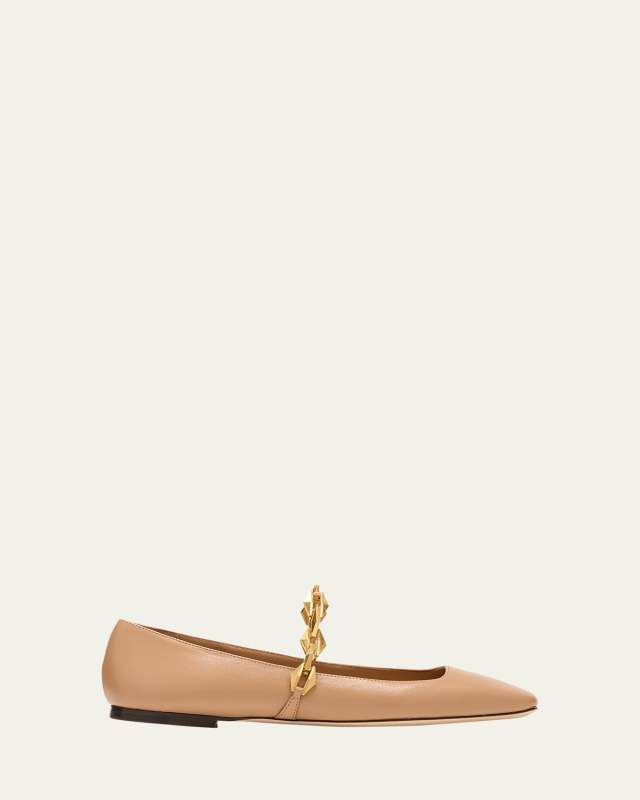 Diamond Tilda Chain Ballerina Flats