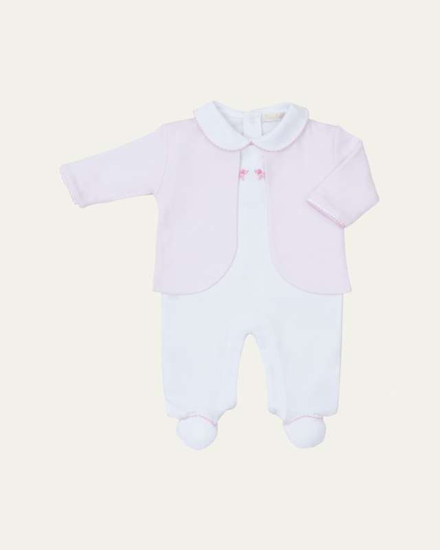 Girl's Premier Puppies Footie & Jacket Set, Size Newborn-6