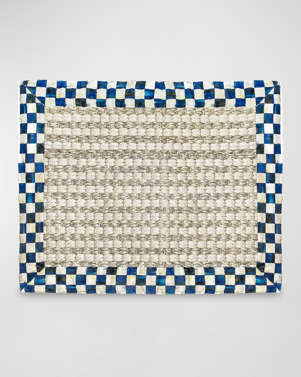 Cable Wool & Sisal Royal Check Rug