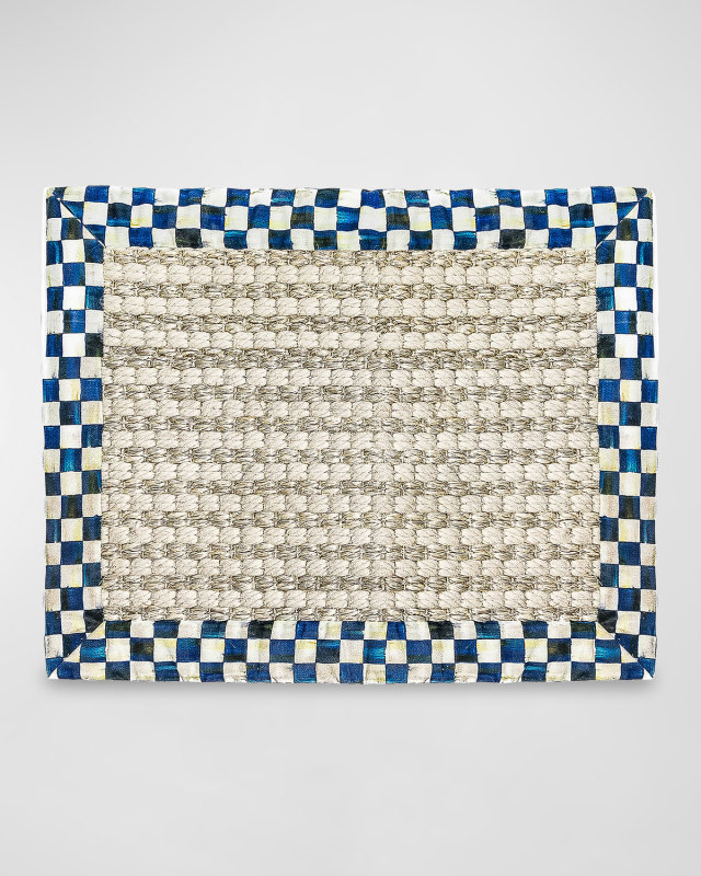 Cable Wool & Sisal Royal Check Rug