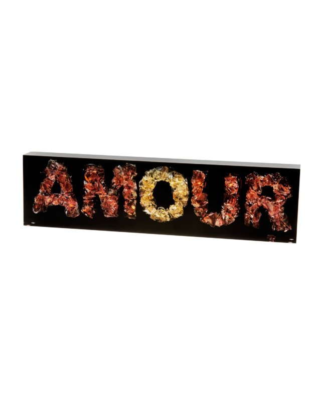 "Amour" Crystal Art by Richard Woleck & Jean-Francois Bollie