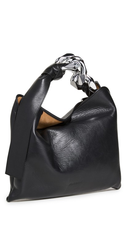 JW Anderson Small Chain Hobo Bag Black