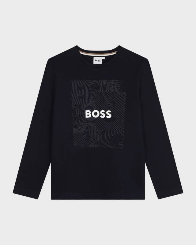 Boy's Classic Logo-Print T-Shirt, Size 14-