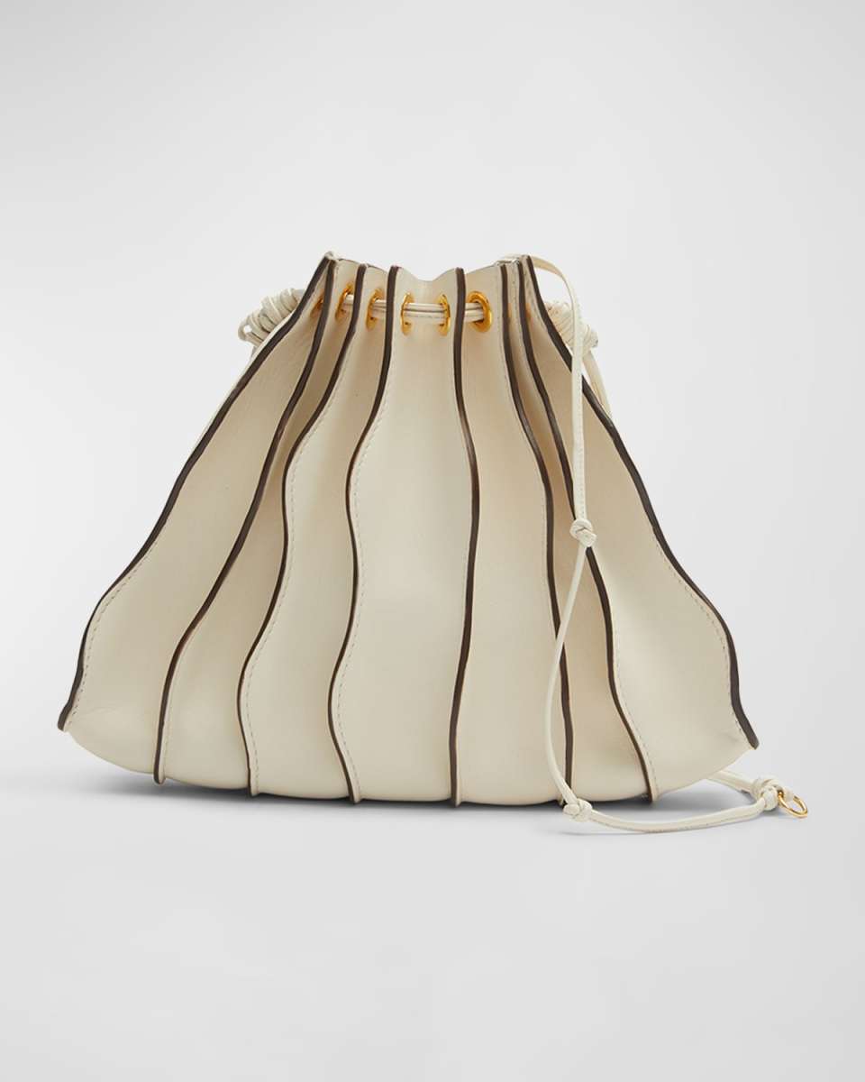 Adria Small Pleated Wave Shoulder Bag