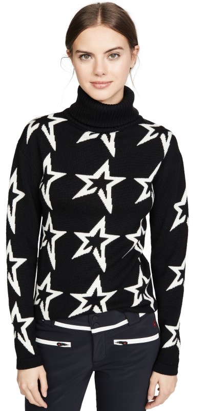 Perfect Moment Star Dust Sweater Black/Snow White Star