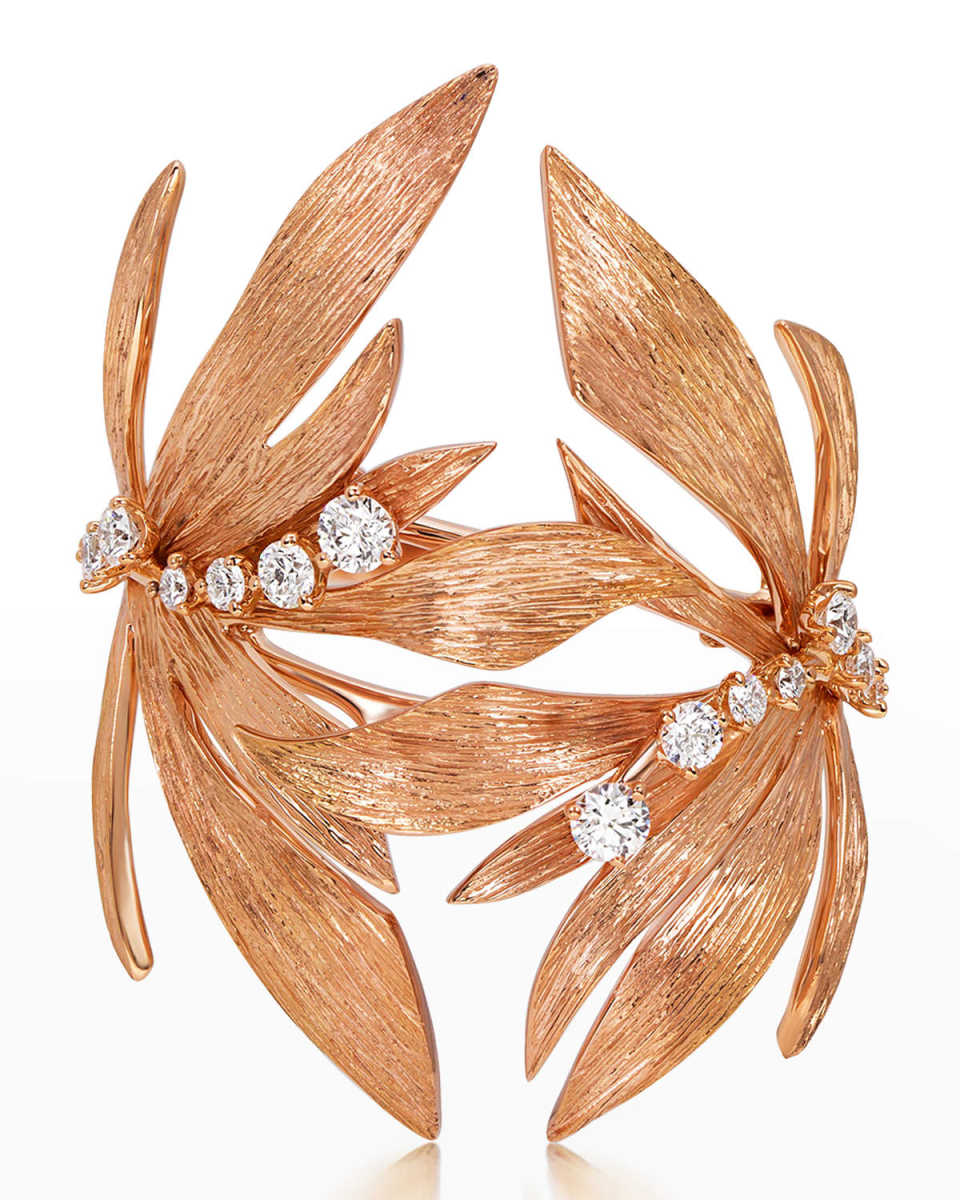 18K Bahia Pink Gold Ring with VS/GH Diamonds