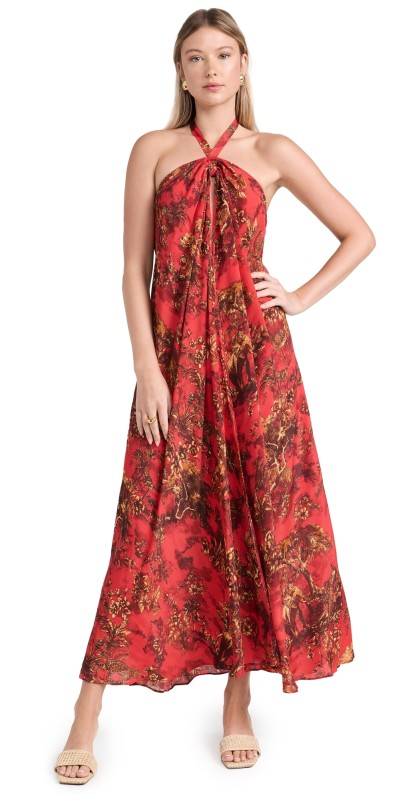 L'AGENCE Geneva Dress Scarlet