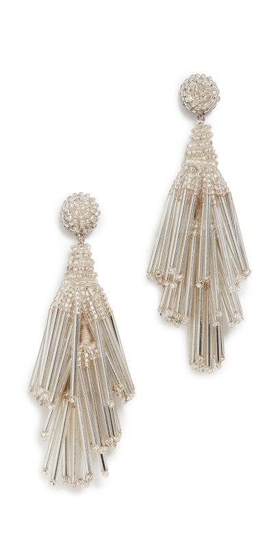 Deepa Gurnani Deepa By Deepa Gurnani Rain Earrings Whit