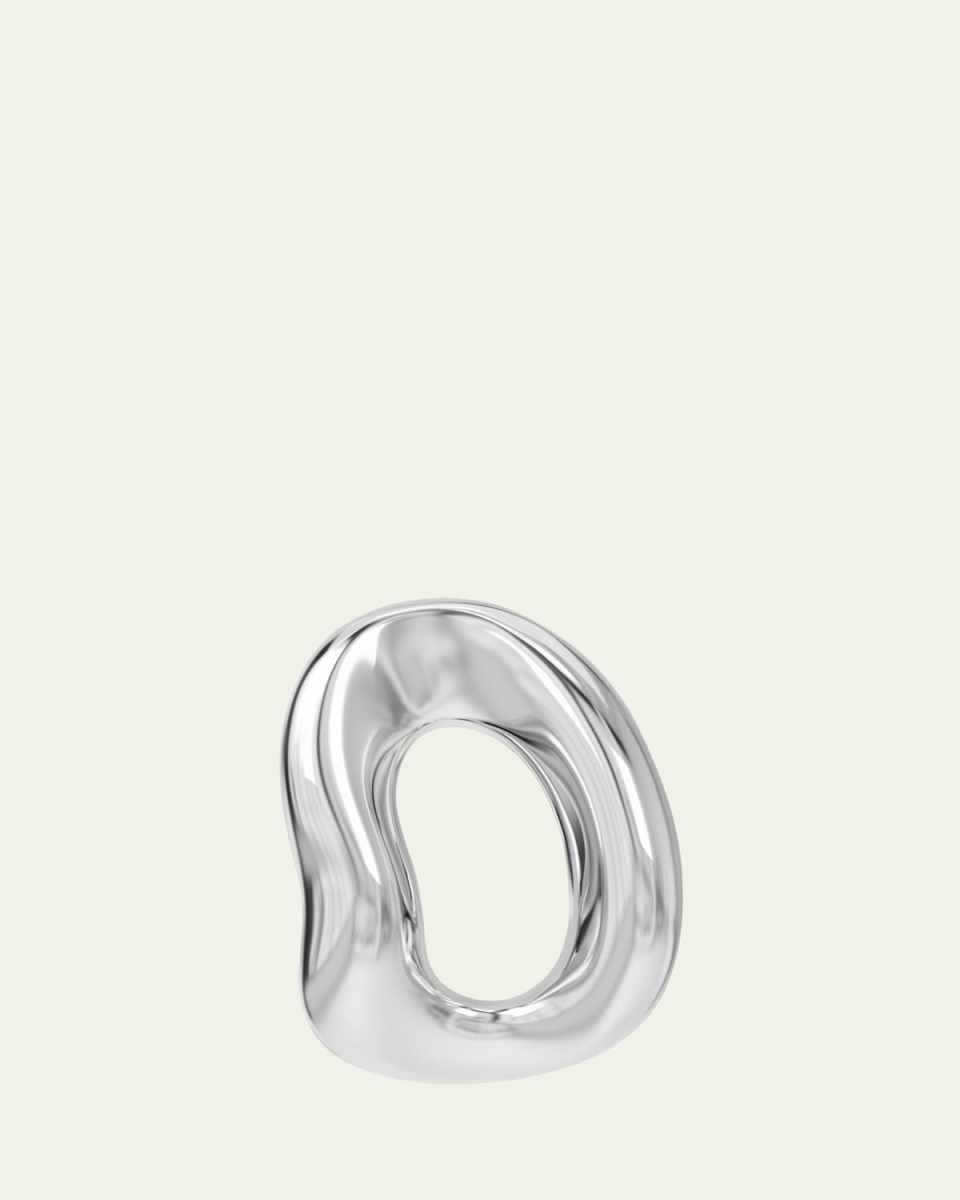 Sterling Silver Shima Hoop Earring, Single